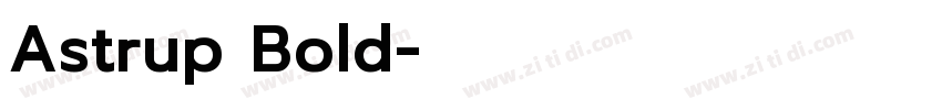 Astrup Bold字体转换